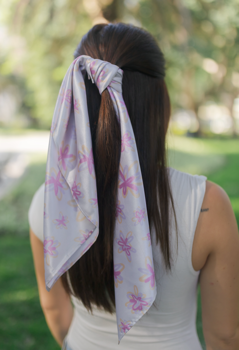 Pañuelo Blush Ivory/Lila