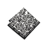 Pañuelo Hojas Blanco/Negro