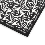Pañuelo Hojas Blanco/Negro