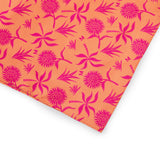 Pañuelo Camelia Naranja/Fucsia