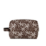 Neceser Amanda Palmas Marrón/Beige