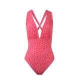 Marina One Piece Caracola Rosado/Naranja