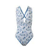 Marina One Piece Aquarela Beige/Azul