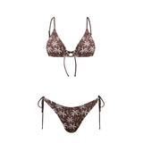 Vera Bikini Palmas Marrón/Beige
