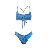 Olivia Bikini Palmas Celeste/Azul