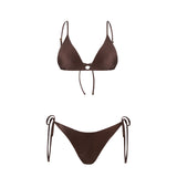 Vera Bikini Palmas Marrón/Beige