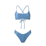 Olivia Bikini Palmas Celeste/Azul