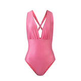 Marina One Piece Caracola Rosado/Naranja