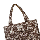 Totebag Amanda Palmas Marrón/Beige