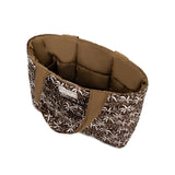 Totebag Amanda Palmas Marrón/Beige