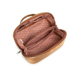 Dúo Neceser Victoria Maxi Camel + Earcuff doble Vera silver