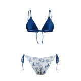 Vera Bikini Aquarela Beige/Azul