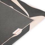 Toalla Floral Ivory/Negro