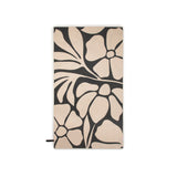 Toalla Floral Ivory/Negro