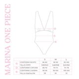 Marina One Piece Aquarela Beige/Azul