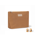 Dúo Neceser Victoria Mini Camel + Arete Sara