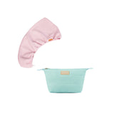 Pack Turbante Kala Rosado + Neceser Lili Baby Blue
