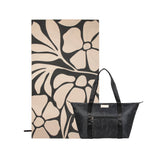 Pack Weekender Floral Negro + Toalla Floral Ivory/Negro