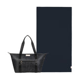 Pack Weekender Floral Negro + Toalla Essential Negro