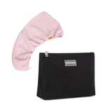Pack Turbante Kala Rosado + Neceser Victoria Mini Negro