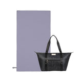 Pack Weekender Floral Negro + Toalla Essential Gris
