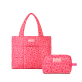 Pack Totebag Amanda + Neceser Caracola Rosado/Naranja