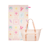 Pack Weekender Conchitas Nude + Toalla Postales Multicolor