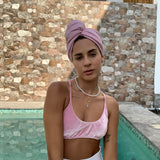 Pack Turbante Kala Rosado + Neceser Lili Baby Blue